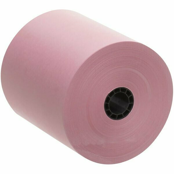 Point Plus 3'' x 165' Pink 1 Ply Bond Cash Register POS Paper Roll Tape, 50PK 105RR3165PPB